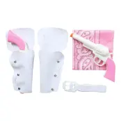 Cowboy Rosa Tillbehörskit - One size