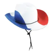 Cowboyhatt Blå/Vit/Röd