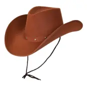 Cowboyhatt Brun - One size