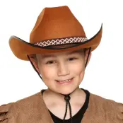 Cowboyhatt Brun för Barn - One size