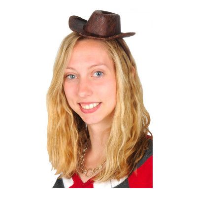 Cowboyhatt Brun Mini - One size