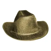 Cowboyhatt Guld Glitter - One size