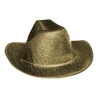 Cowboyhatt Guld Glitter - One size