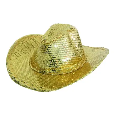 Cowboyhatt Guldpaljetter - One size