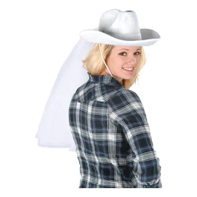 Cowboyhatt med Slöja