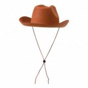 Cowboyhatt med Snöre Brun - One size