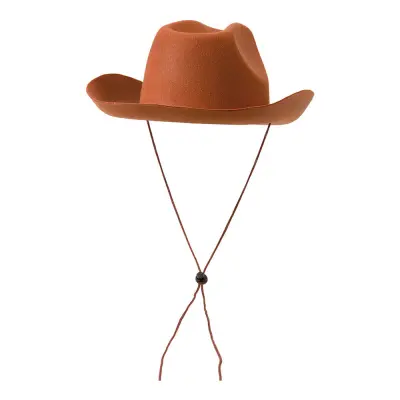 Cowboyhatt med Snöre Brun - One size