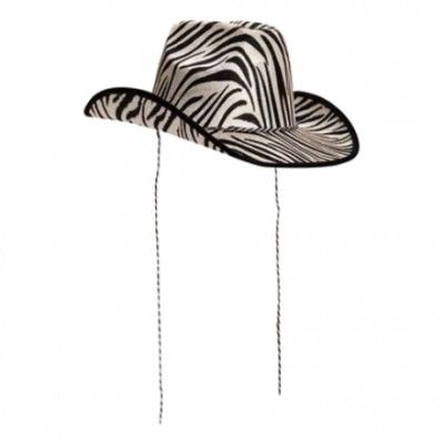 Cowboyhatt med Zebramönster
