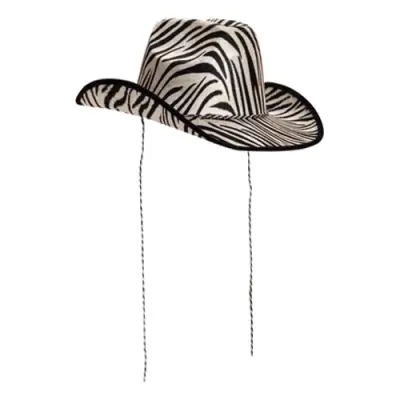 Cowboyhatt med Zebramönster