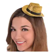 Cowboyhatt Mini Guld Glitter - One size