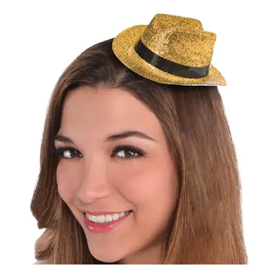 Cowboyhatt Mini Guld Glitter - One size