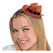 Cowboyhatt Mini Orange Glitter - One size