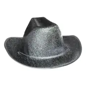 Cowboyhatt Silver Glitter - One size