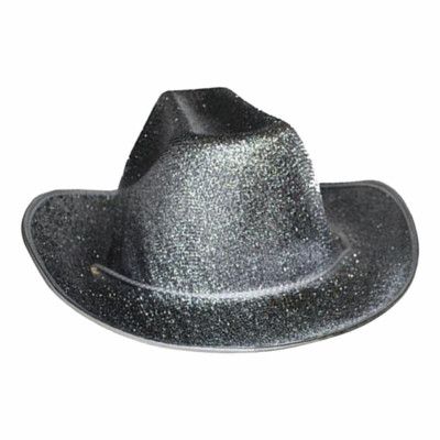 Cowboyhatt Silver Glitter - One size