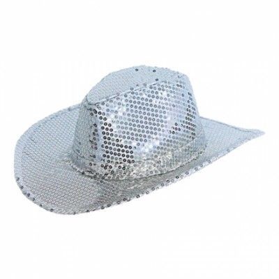 Cowboyhatt Silverpaljetter