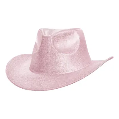 Cowboyhatt Skimrande Rosa - One size