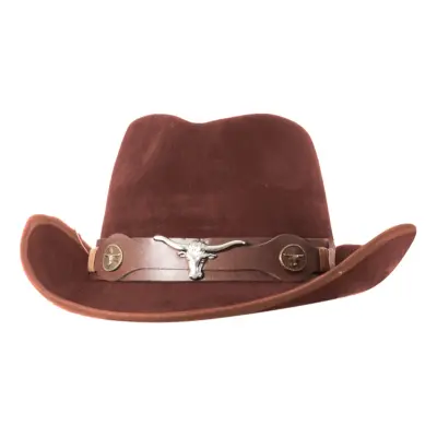 Cowboyhatt Suede Brun - One size