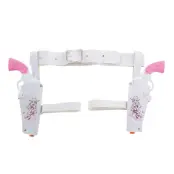 Cowgirl Hölster med Pistoler Vit/Rosa