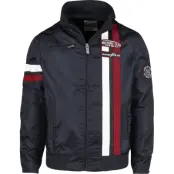 GoodYear - Rockabilly Mellansäsongsjacka - Indiana - S XXL - för Herr - marinblå