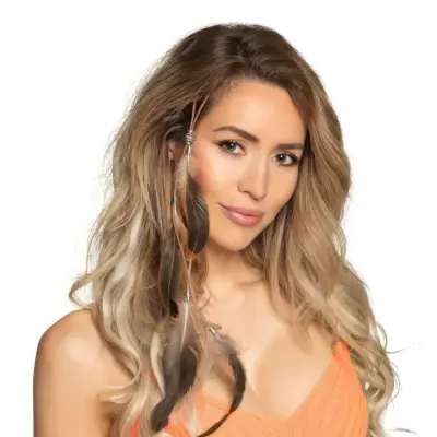 Hårklämma Ibiza med Fjädrar