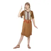 Indianflicka Barn Maskeraddräkt - Large
