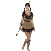 Indianklänning Maskeraddräkt S