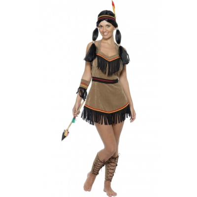 Indianklänning Maskeraddräkt S