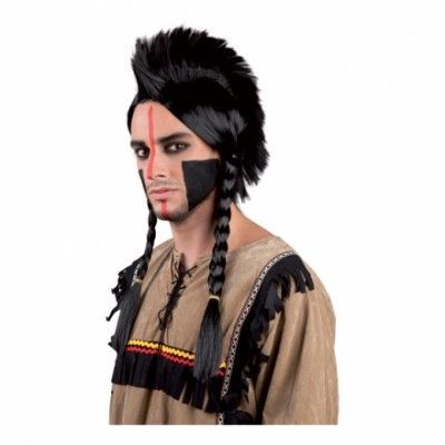 Indianperuk med Tuppkam - One size