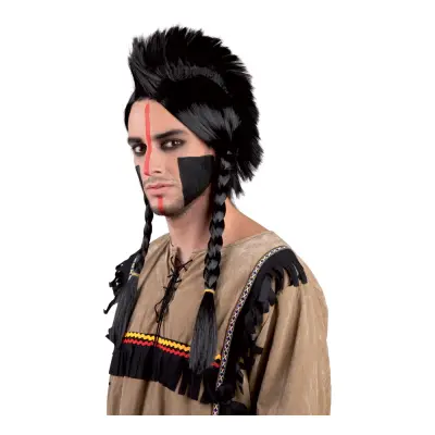 Indianperuk med Tuppkam - One size