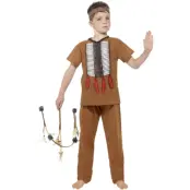 Indianpojke Maskeraddräkt Børn M