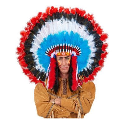 Indianskrud med Fjädrar - One size
