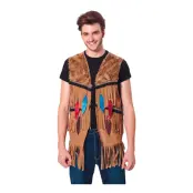 Indianväst med Fransar Herr - One size