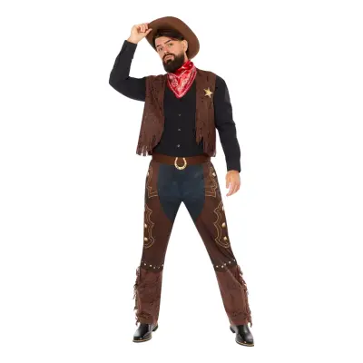 Klassisk Cowboy Maskeraddräkt - Medium