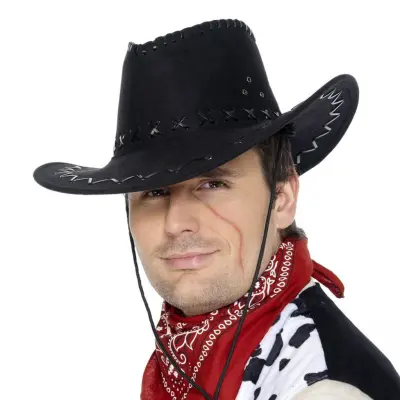 Klassisk Cowboyhatt Svart - One size