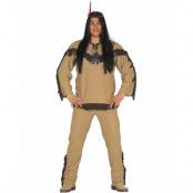 Native American - Beige Indian Kostym