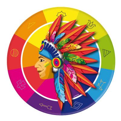 Papperstallrikar Indianer - 8-pack