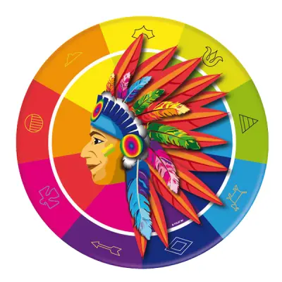 Papperstallrikar Indianer - 8-pack