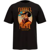 Puma T-shirt - GRAPHIC Cat Cowboy Relaxed Tee - S XXL - för Herr - svart