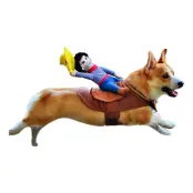 Ridande Cowboy Maskeraddräkt för Hund