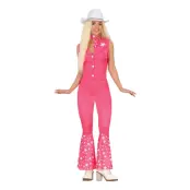 Rosa Western Cowgirl Maskeraddräkt - X-Large