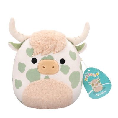 Squishmallows 19cm Celestino Highland Cow - Squishmallows -  Leksaksaffären