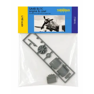 Tarangus SAAB B17C engine&cowl set 1/48 - Tarangus -  Leksaksaffären