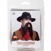 The Western Mustache - Svart Lösmustasch