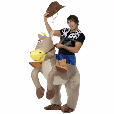 Uppblåsbar Cowboykostym - Onesize