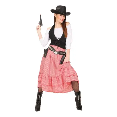 Vilda Västern Belle Maskeraddräkt - X-Large