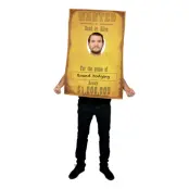 Wanted Cowboy Maskeraddräkt - One size