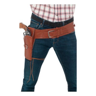 Western Bälte med Hölster Brun - One size