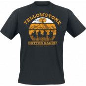 Yellowstone T-shirt - Cowboys - S M - för Herr - svart