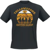 Yellowstone T-shirt - Cowboys - S XXL - för Herr - svart