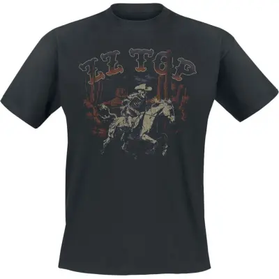 ZZ Top T-shirt - Skeleton Cowboy - S XXL - för Herr - svart